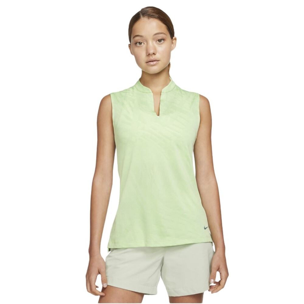 Nike Golf Dri-FIT Victory Jacquard Print Sleeveless Mock Collar Top XL NWT